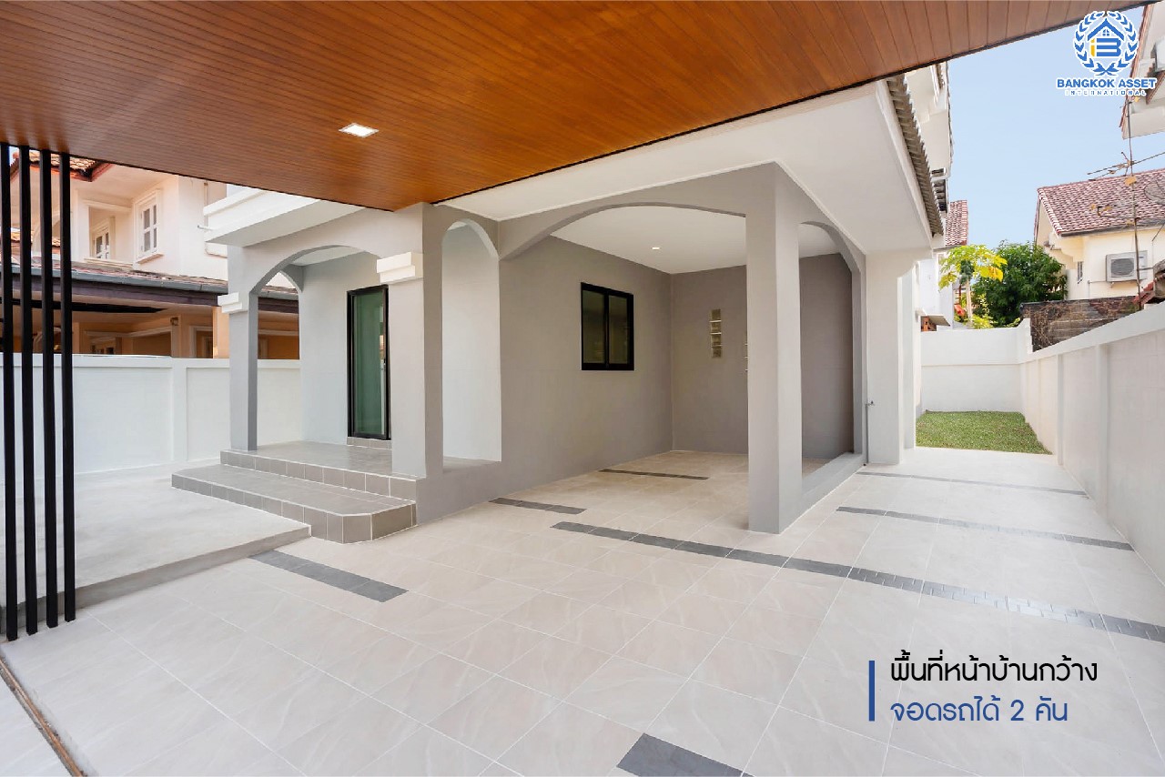 บ้านมือสองตกแต่งใหม่ ม.ลานทอง ติวานนท์-ปากเกร็ด เนื้อที่ 54 ตร.ว. ฟังก์ชั่น 4 ห้องนอน 2 ห้องน้ำ 2 ที่จอดรถ สะดวกทุกการเดินทาง บนทำเลติด ถ.ติวานนท์ ใกล้เซ็นทรัล และทางด่วน "แจ้งวัฒนะ" และเพียง 5 นาทีถึง "ห้าแยกปากเกร็ด"